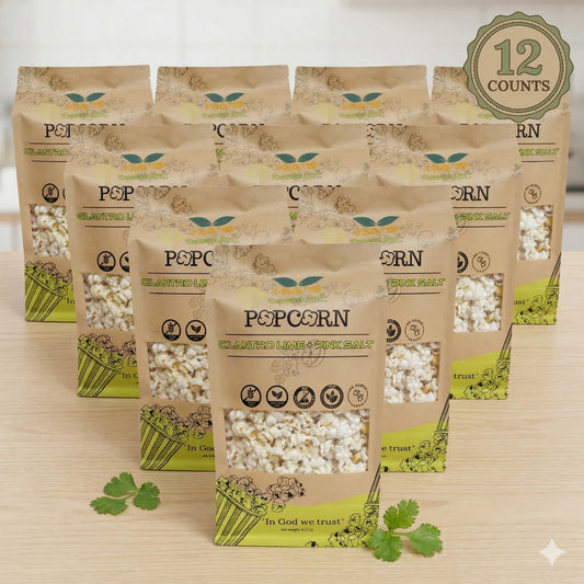 Ita's Organic Himalayan Pink Salt Popcorn With Cilantro and Lime - 12 units